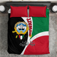 Kuwait National Day Bedding Set Kuwayt Coat Of Arms Arfaj Flower - Wonder Print Shop
