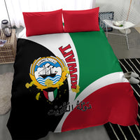 Kuwait National Day Bedding Set Kuwayt Coat Of Arms Arfaj Flower - Wonder Print Shop