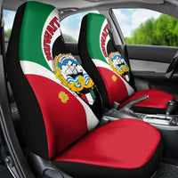Kuwait National Day Car Seat Cover Kuwayt Coat Of Arms Arfaj Flower - Wonder Print Shop