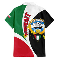 Kuwait National Day Family Matching Puletasi and Hawaiian Shirt Kuwayt Coat Of Arms Arfaj Flower - Wonder Print Shop