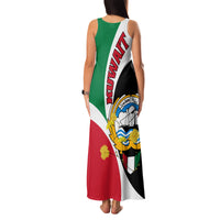 Kuwait National Day Family Matching Tank Maxi Dress and Hawaiian Shirt Kuwayt Coat Of Arms Arfaj Flower - Wonder Print Shop