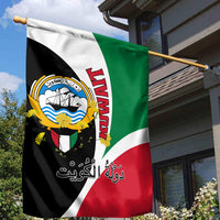Kuwait National Day Garden Flag Kuwayt Coat Of Arms Arfaj Flower - Wonder Print Shop