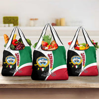 Kuwait National Day Grocery Bag Kuwayt Coat Of Arms Arfaj Flower