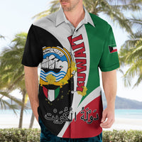Kuwait National Day Hawaiian Shirt Kuwayt Coat Of Arms Arfaj Flower - Wonder Print Shop