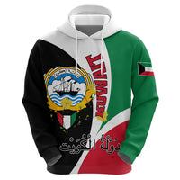Kuwait National Day Hoodie Kuwayt Coat Of Arms Arfaj Flower - Wonder Print Shop