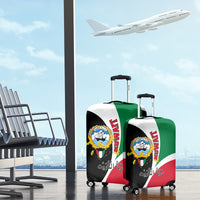 Kuwait National Day Luggage Cover Kuwayt Coat Of Arms Arfaj Flower - Wonder Print Shop