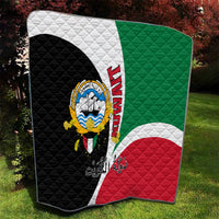 Kuwait National Day Quilt Kuwayt Coat Of Arms Arfaj Flower - Wonder Print Shop