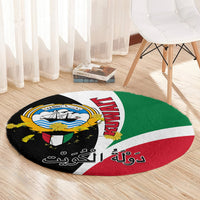 Kuwait National Day Round Carpet Kuwayt Coat Of Arms Arfaj Flower