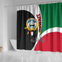 Kuwait National Day Shower Curtain Kuwayt Coat Of Arms Arfaj Flower