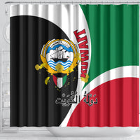 Kuwait National Day Shower Curtain Kuwayt Coat Of Arms Arfaj Flower