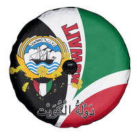 Kuwait National Day Spare Tire Cover Kuwayt Coat Of Arms Arfaj Flower - Wonder Print Shop