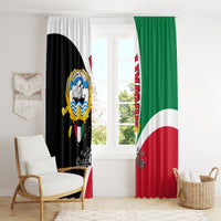 Kuwait National Day Window Curtain Kuwayt Coat Of Arms Arfaj Flower - Wonder Print Shop