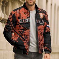 Custom Nederlands 2026 World Football Bomber Puffer Jacket Hup Holland Hup Lions - Wonder Print Shop