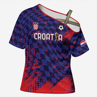 Custom Croatia 2026 World Football Cross Shoulder Shirt Hrvatska Vatreni - Wonder Print Shop
