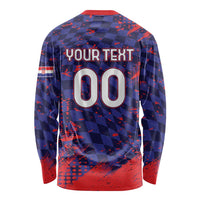 Custom Croatia 2026 World Football Long Sleeve Shirt Hrvatska Vatreni - Wonder Print Shop