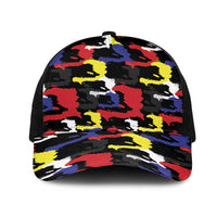 Haiti Map Camouflage Colorful Baseball Net Cap - Wonder Print Shop
