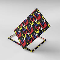 Haiti Map Camouflage Colorful Canvas Wall Art - Wonder Print Shop