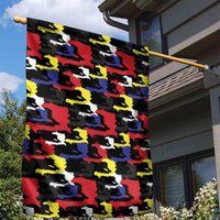 Haiti Map Camouflage Colorful Garden Flag - Wonder Print Shop