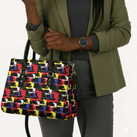 Haiti Map Camouflage Colorful Leather Bag - Wonder Print Shop