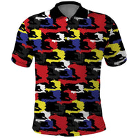 Haiti Map Camouflage Colorful Polo Shirt - Wonder Print Shop
