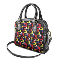 Haiti Map Camouflage Colorful Shoulder Handbag - Wonder Print Shop