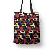 Haiti Map Camouflage Colorful Tote Bag - Wonder Print Shop