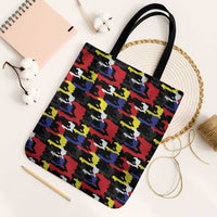 Haiti Map Camouflage Colorful Tote Bag - Wonder Print Shop