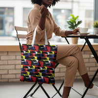 Haiti Map Camouflage Colorful Tote Bag - Wonder Print Shop