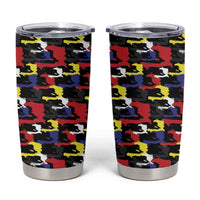 Haiti Map Camouflage Colorful Tumbler Cup - Wonder Print Shop