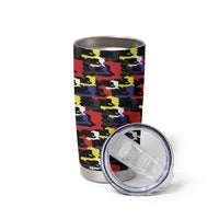 Haiti Map Camouflage Colorful Tumbler Cup - Wonder Print Shop