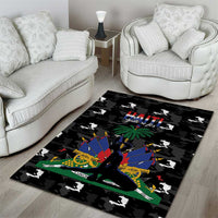 Haiti Map Camouflage Area Rug Unique Style - Wonder Print Shop