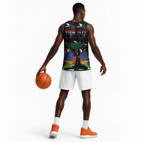 Personalized Haiti Map Camouflage Basketball Jersey Unique Style - Wonder Print Shop