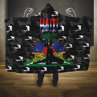 Haiti Map Camouflage Hooded Blanket Unique Style - Wonder Print Shop