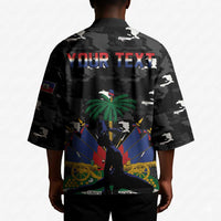 Personalized Haiti Map Camouflage Kimono Unique Style - Wonder Print Shop
