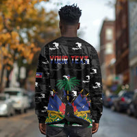 Personalized Haiti Map Camouflage Long Sleeve Shirt Unique Style - Wonder Print Shop