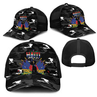 Haiti Map Camouflage Mesh Trucker Cap Unique Style - Wonder Print Shop