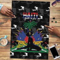 Haiti Map Camouflage Puzzle Unique Style - Wonder Print Shop