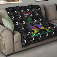 Haiti Map Camouflage Quilt Unique Style - Wonder Print Shop
