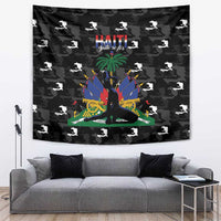 Haiti Map Camouflage Tapestry Unique Style - Wonder Print Shop