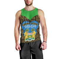 Sierra Leone Independence Day 2024 Men Tank Top Happy 63rd Anniversary African Pattern - Wonder Print Shop