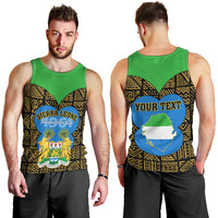 Sierra Leone Independence Day 2024 Men Tank Top Happy 63rd Anniversary African Pattern - Wonder Print Shop