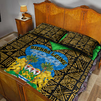 Sierra Leone Independence Day 2024 Quilt Bed Set Happy 63rd Anniversary African Pattern - Wonder Print Shop