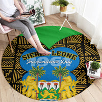 Sierra Leone Independence Day 2024 Round Carpet Happy 63rd Anniversary African Pattern