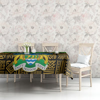 Sierra Leone Independence Day 2024 Tablecloth Happy 63rd Anniversary African Pattern - Wonder Print Shop