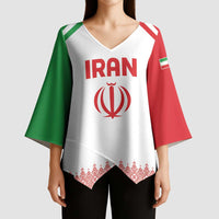 Custom Football 2026 Iran Kimono Sleeve Blouse Team Melli Come On