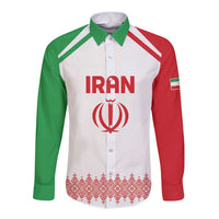 Custom Football 2026 Iran Long Sleeve Button Shirt Team Melli Come On