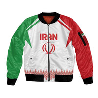 Custom Football 2026 Iran Sleeve Zip Bomber Jacket Team Melli Come On
