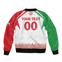 Custom Football 2026 Iran Sleeve Zip Bomber Jacket Team Melli Come On