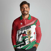 Custom Football 2026 Jordan Long Sleeve Polo Shirt Al Nashama Make History