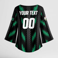 Custom Football Nigeria Kimono Sleeve Blouse Soar Super Eagles